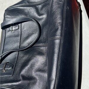 Coach Black Leather Shoulder Bag